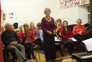 Rosemary Piercy with the Gospel Singers-r